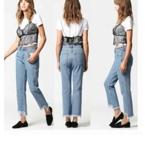 Hidden (Anthropology) Tracey High-rise Straight Crop Jean